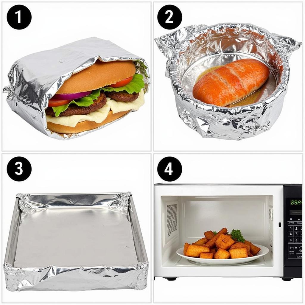 Various methods of using food wrapping foil effectively in the kitchen.