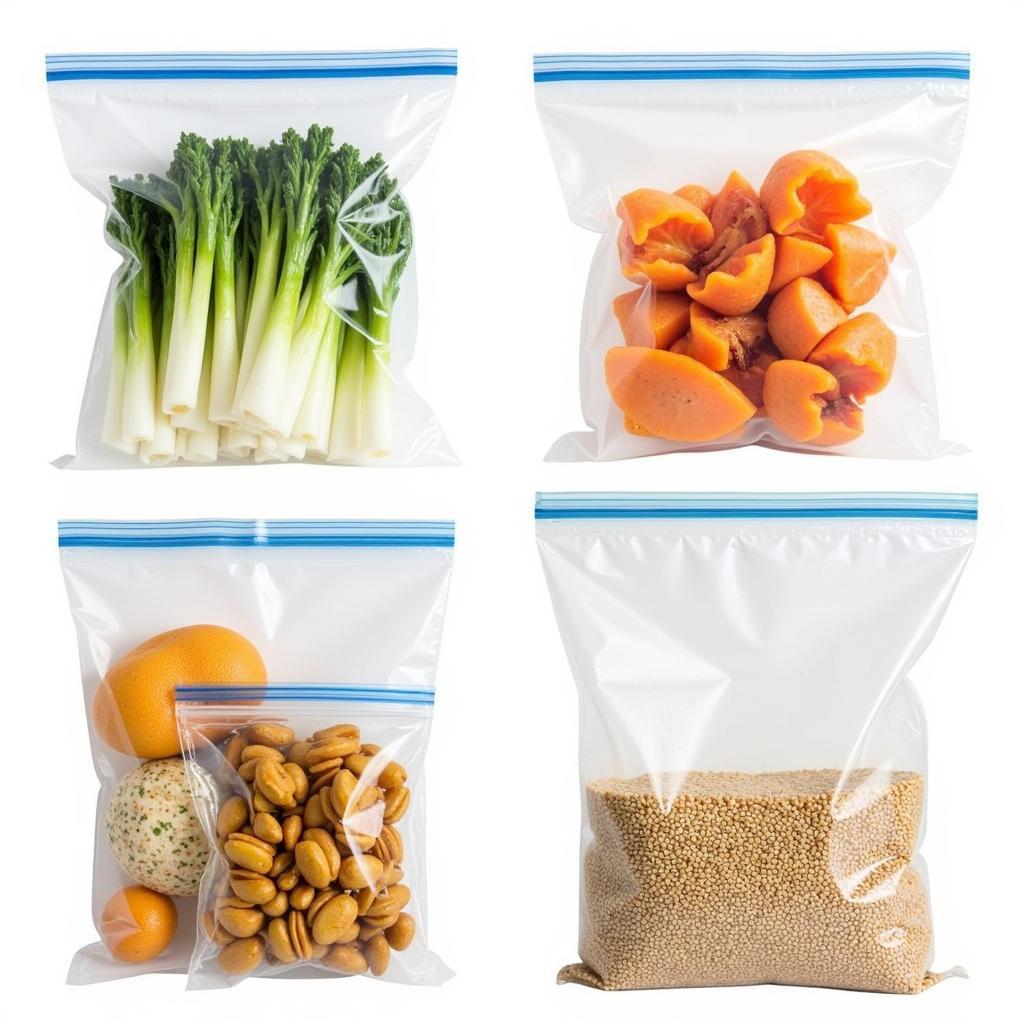 Using Large Food Safe Bags for Various Food Items