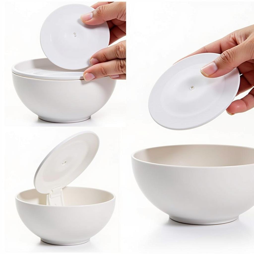 Applying a Silicone Stretch Lid to a Bowl