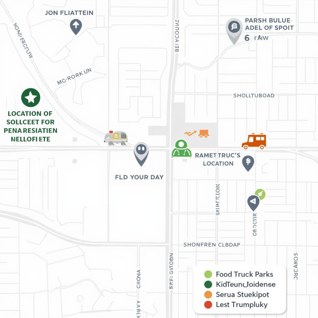 UTC Food Truck Location Map