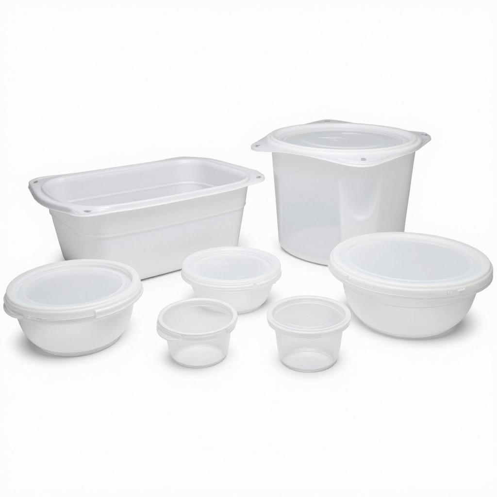 Different Sizes and Shapes of Vacuum Pump Food Containers