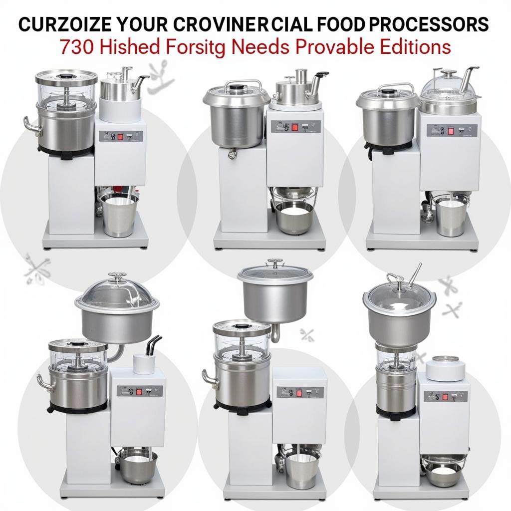 Various Commercial Food Processors