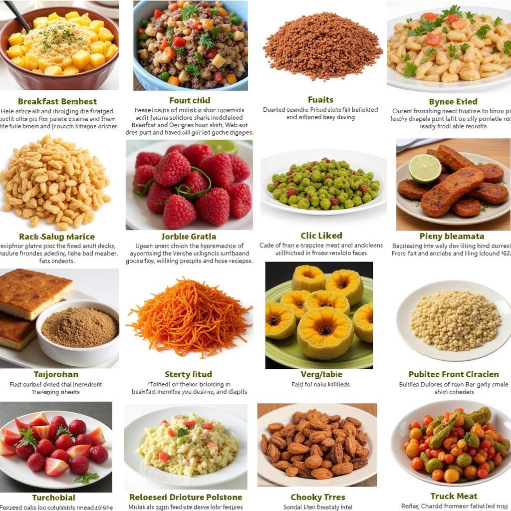 Diverse Freeze-Dried Meal Options