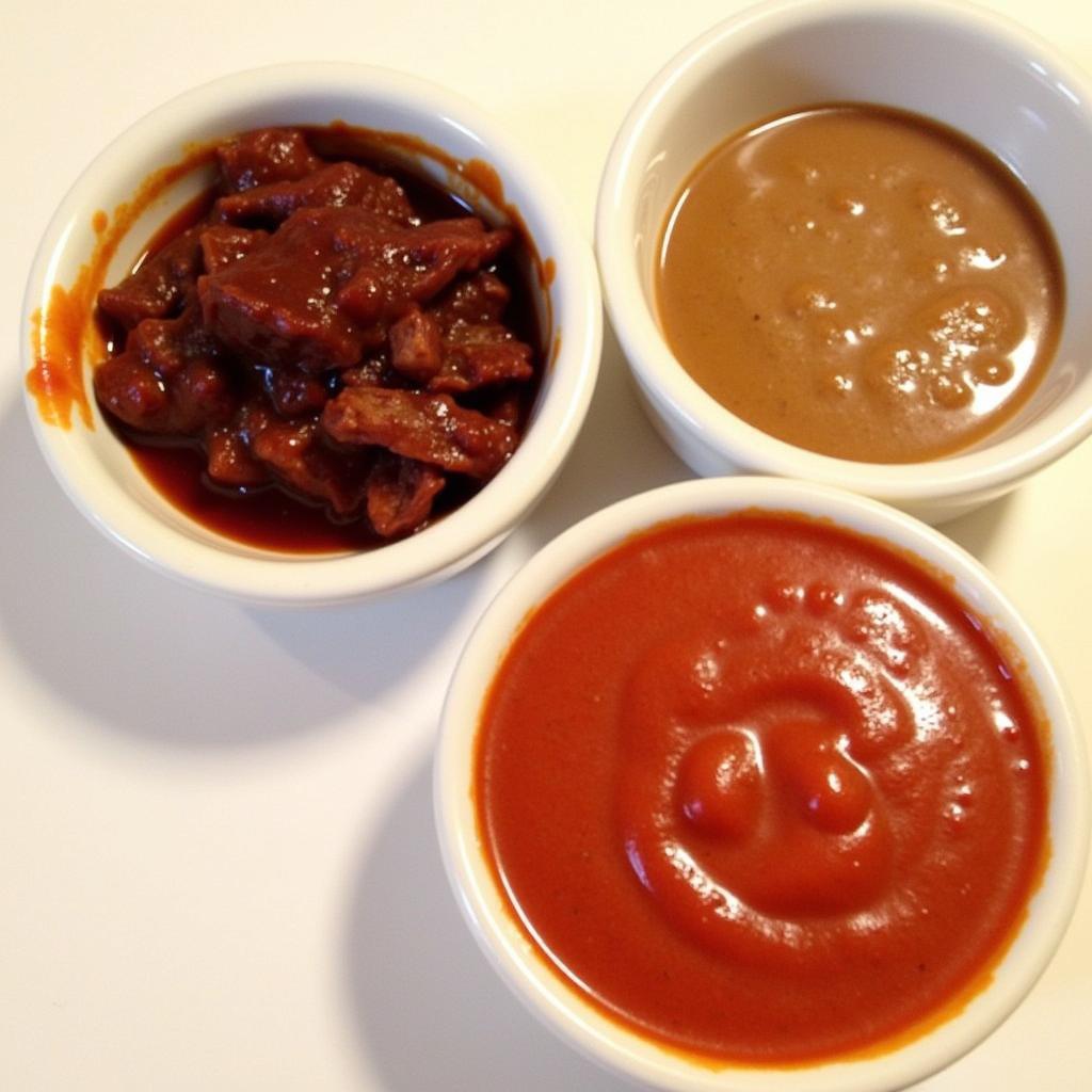 A Variety of Soul Food Sauces in Different Bowls