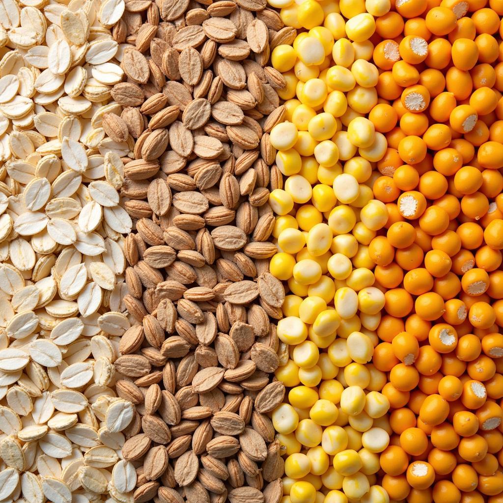 Various Grains Used in Horse Feed