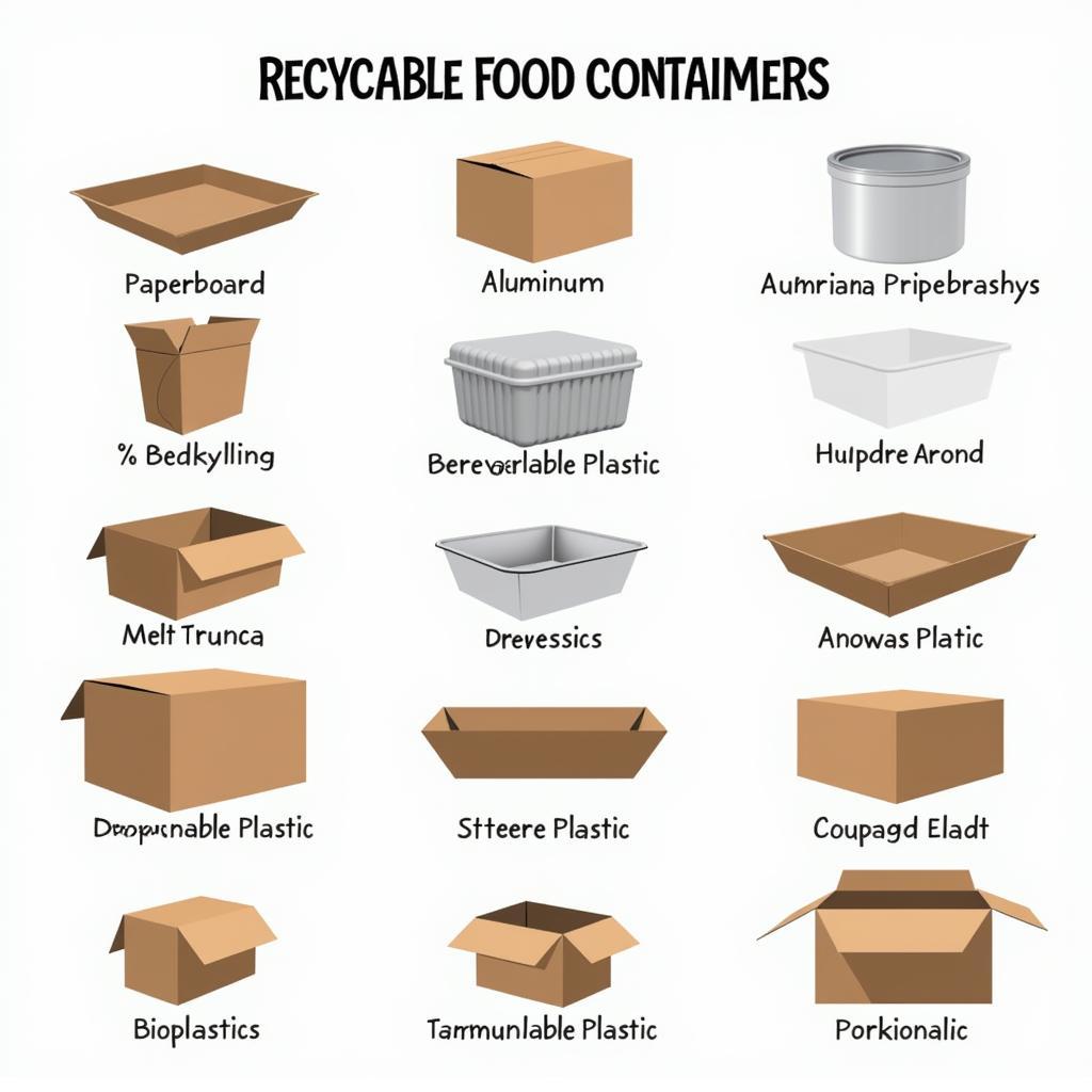 Different Types of Recyclable Food Containers