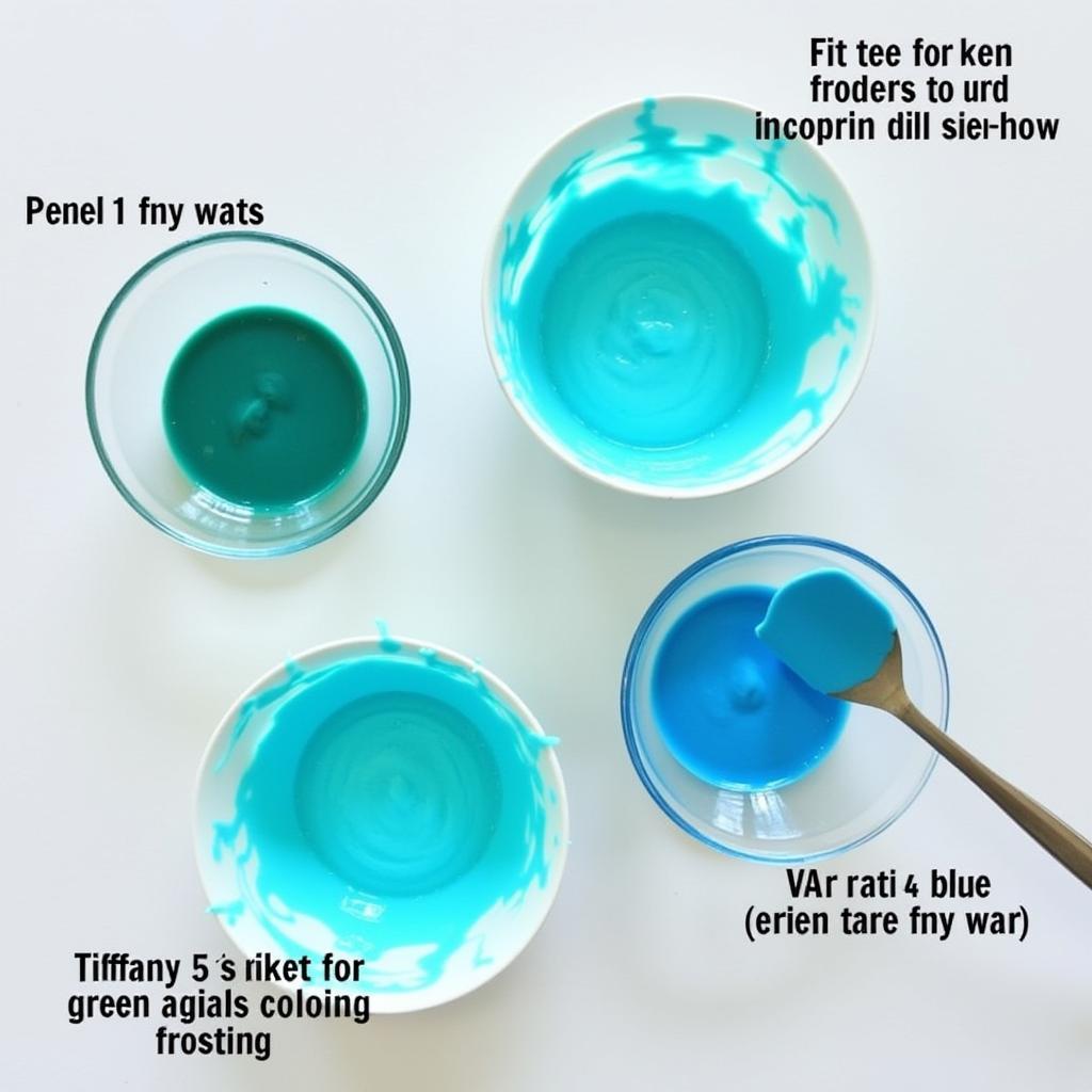 Testing Tiffany Blue Frosting Shades