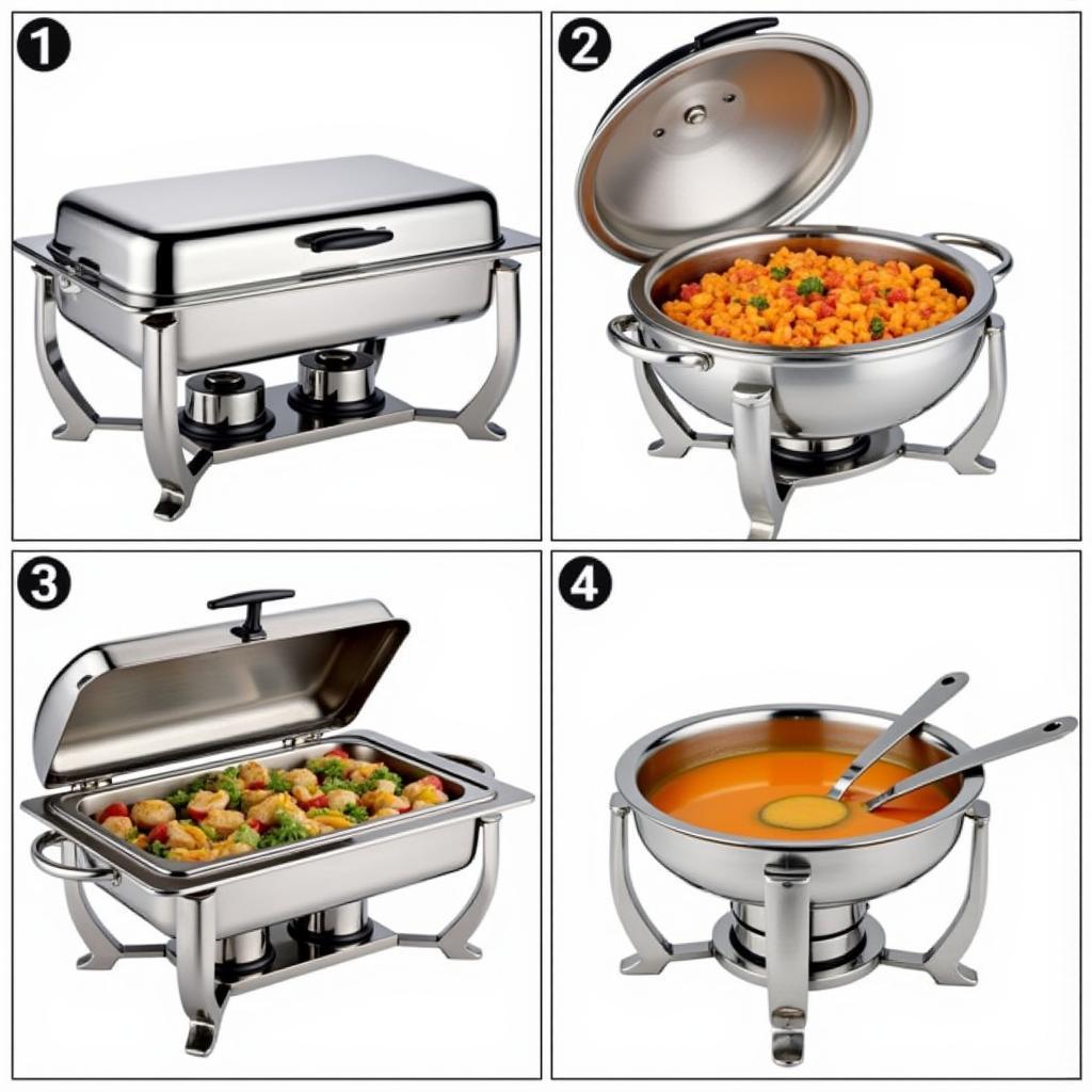 Different Stainless Steel Food Warmers