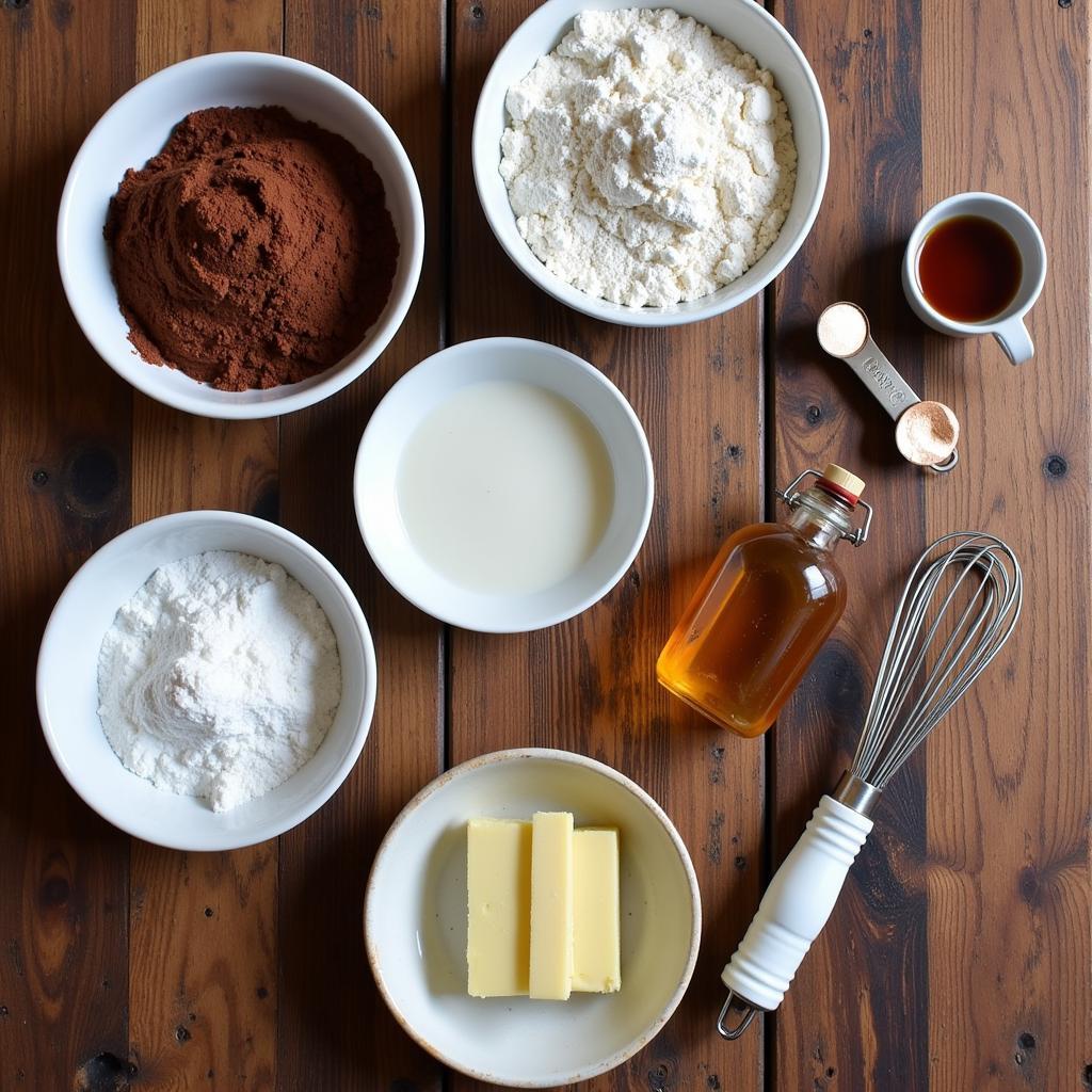 Vegan Devil's Food Cake Ingredients