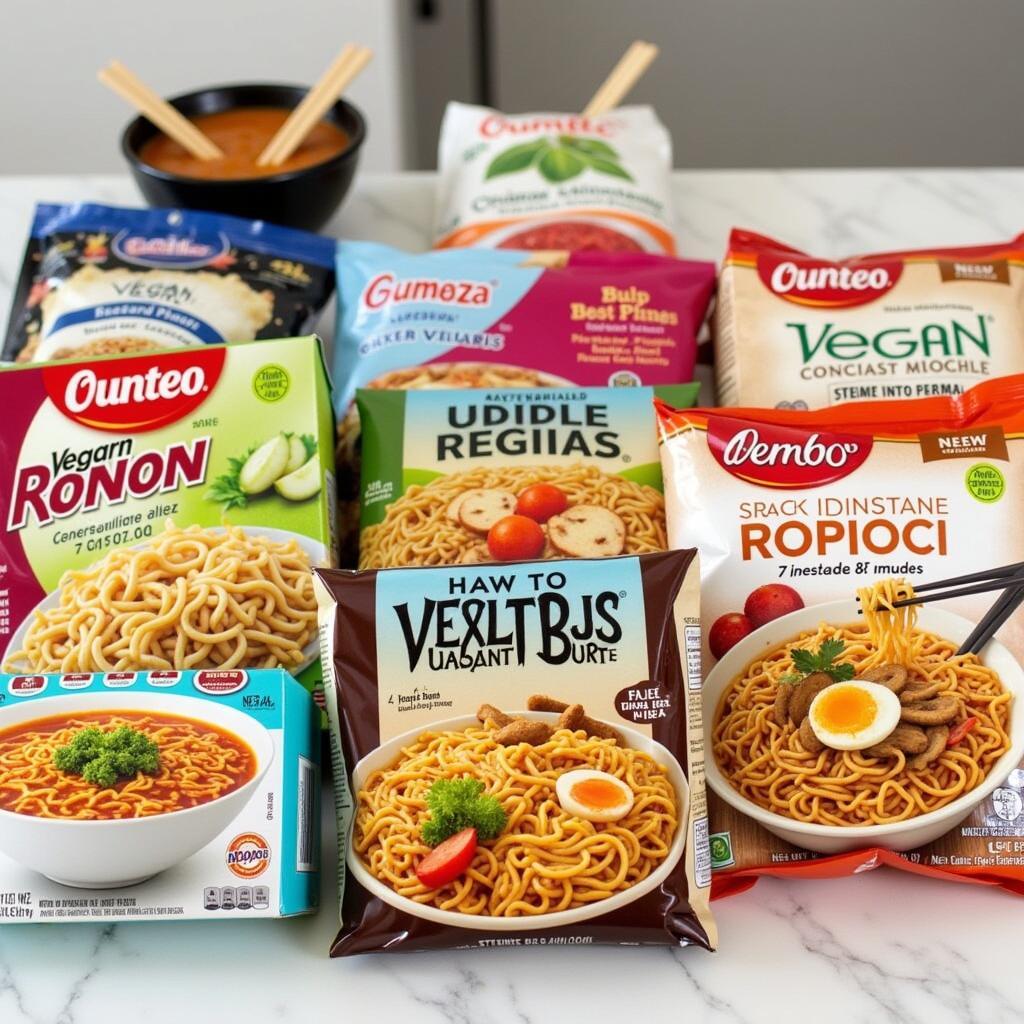 A Variety of Vegan Instant Ramen Options