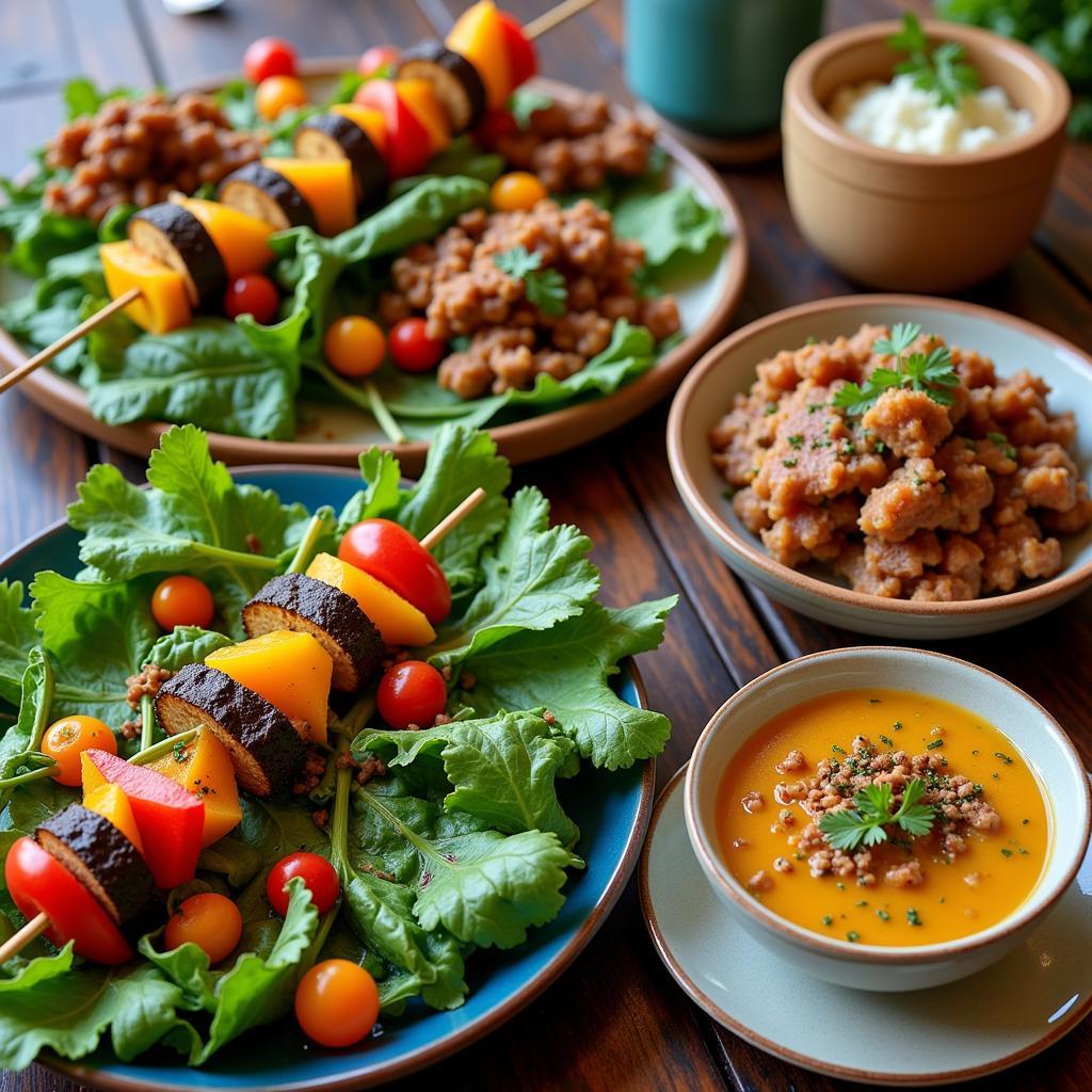 Vegetarian Dishes at a Celtic Fest