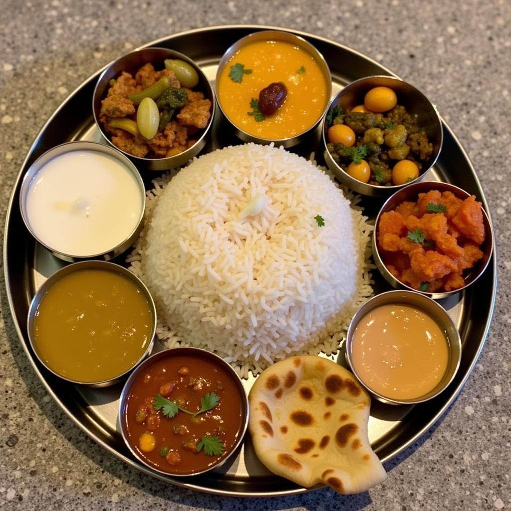 Delicious Vegetarian Indian Thali in Arlington