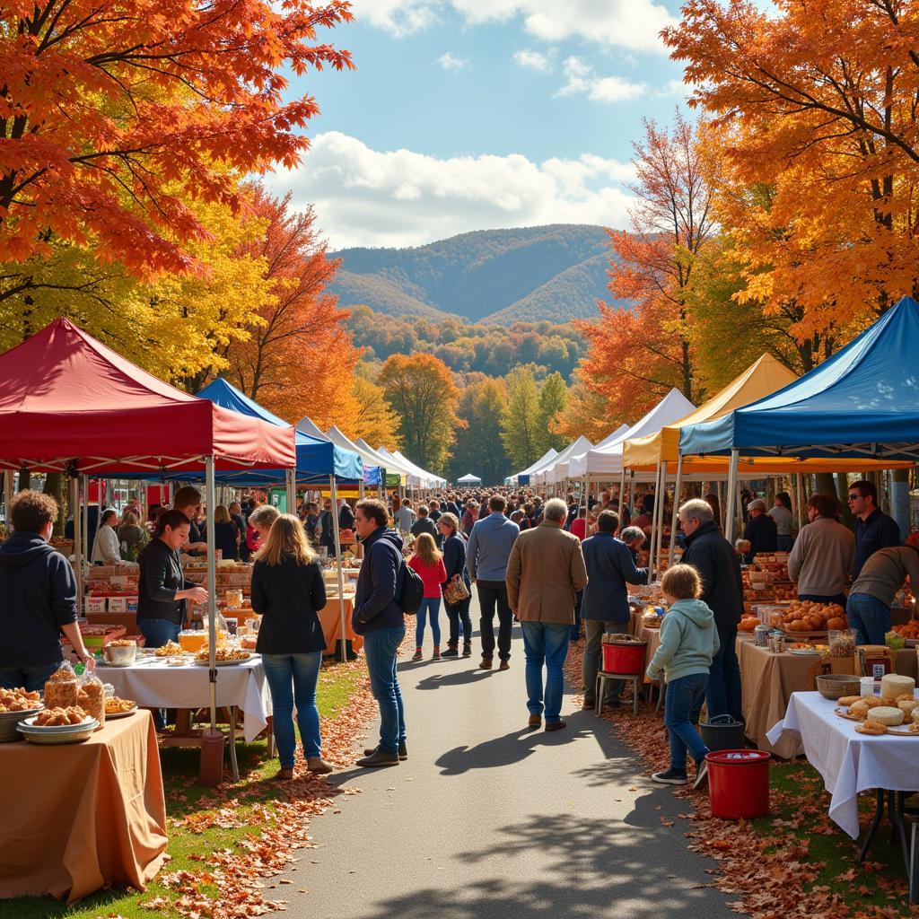 Vermont Fall Food Festival Scene