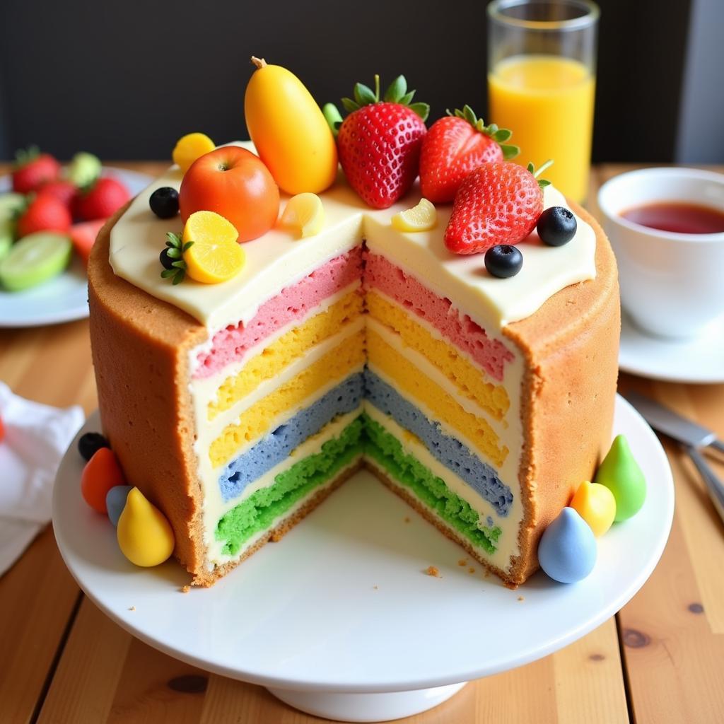 A Delightful Very Hungry Caterpillar Themed Cake