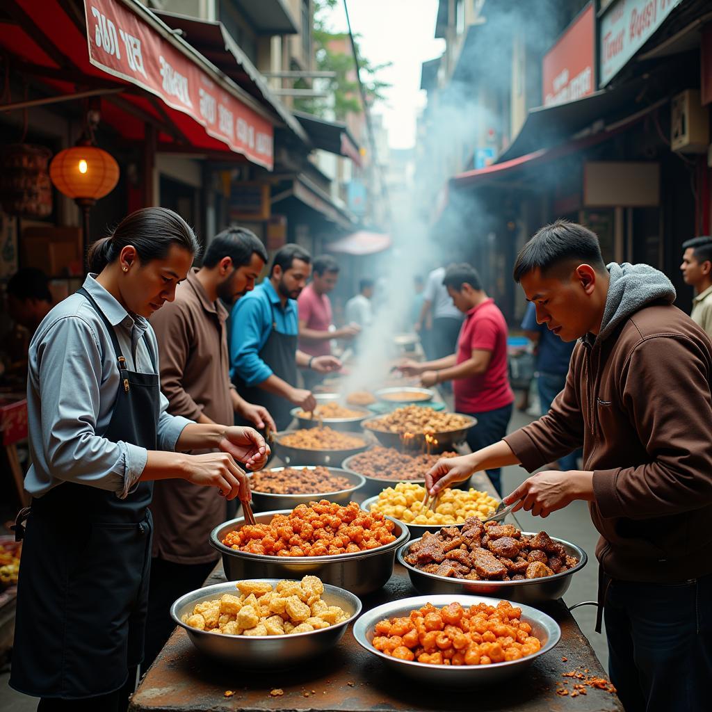 Vibrant Street Food Market: A Hub of Culinary Delights