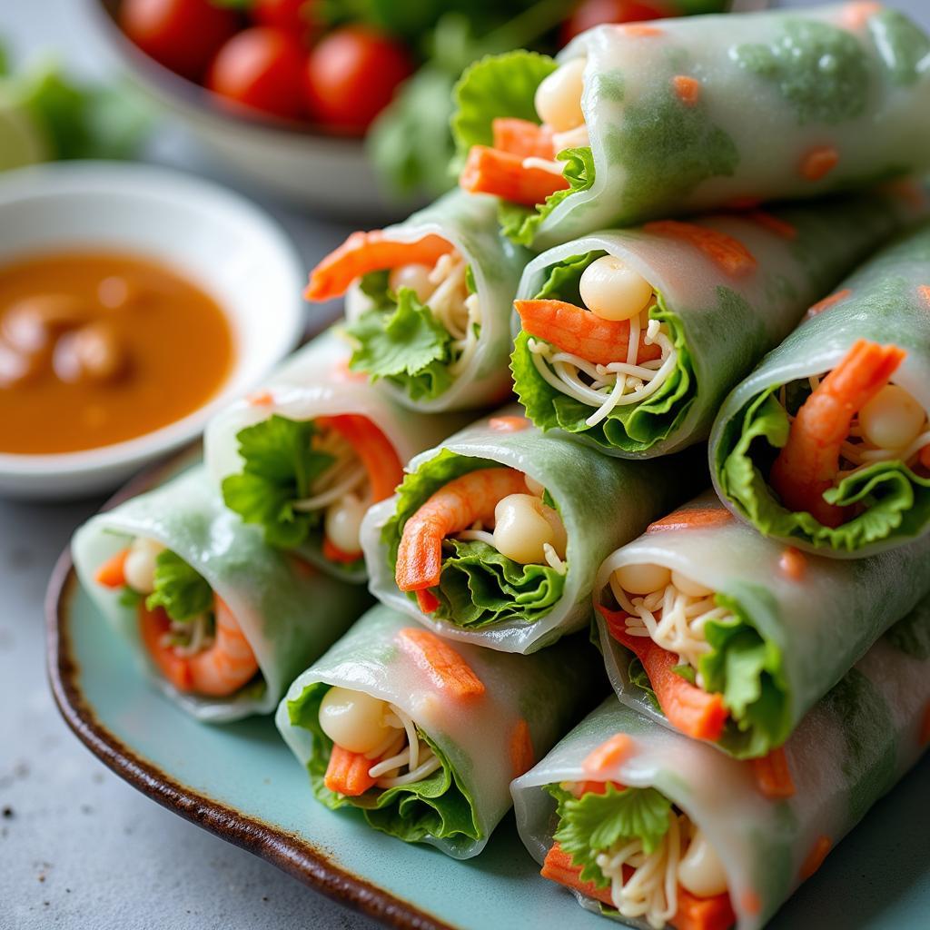 Fresh Spring Rolls (Gỏi Cuốn) for Vietnamese Party