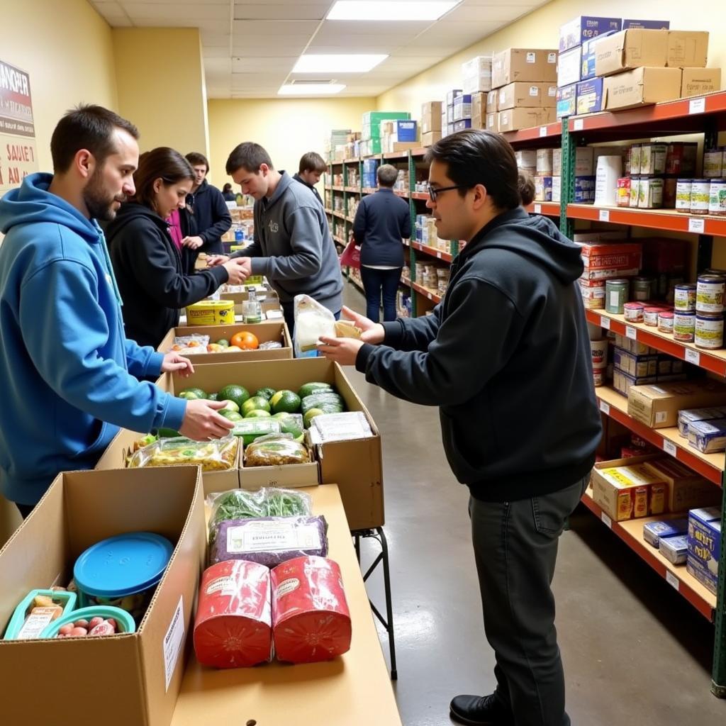 Food Distribution at Vineyard Aurora Food Pantry