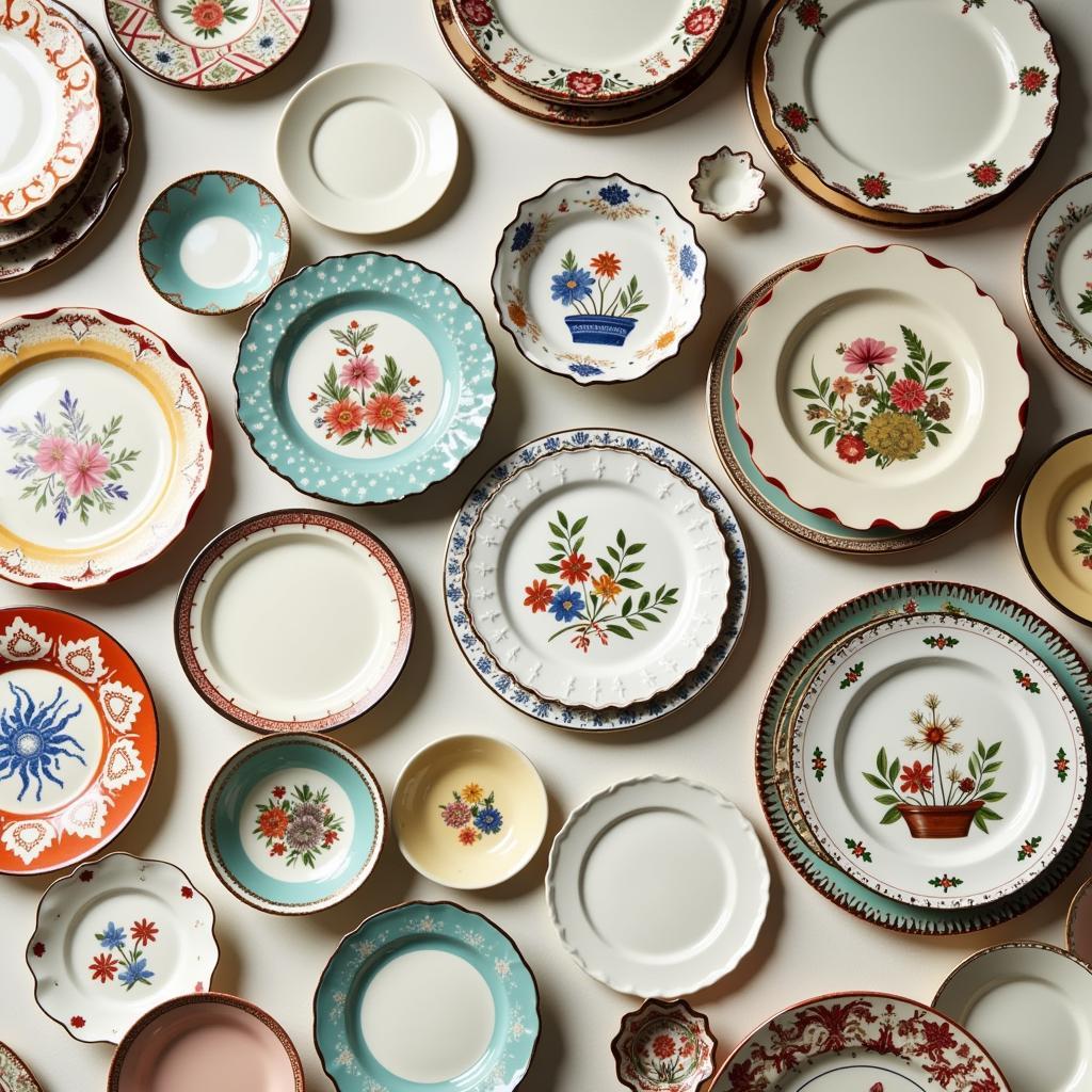 Collection of Vintage Ceramic Plates