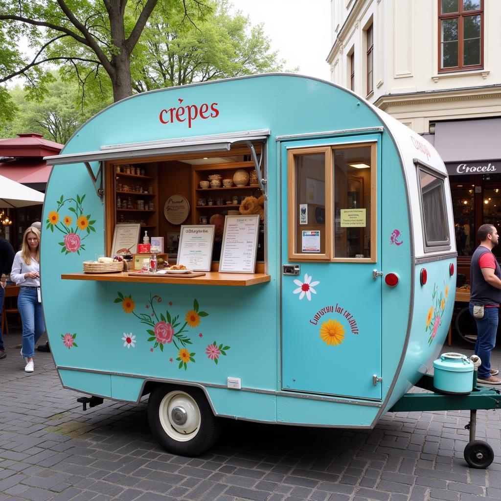 Vintage European Caravan Food Truck