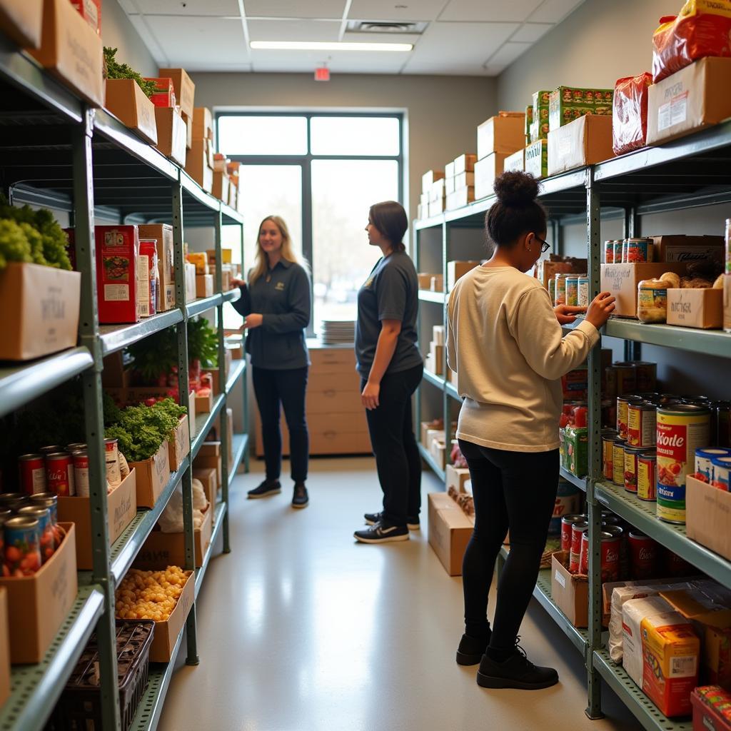 Visiting a Food Pantry in Monroe, NC