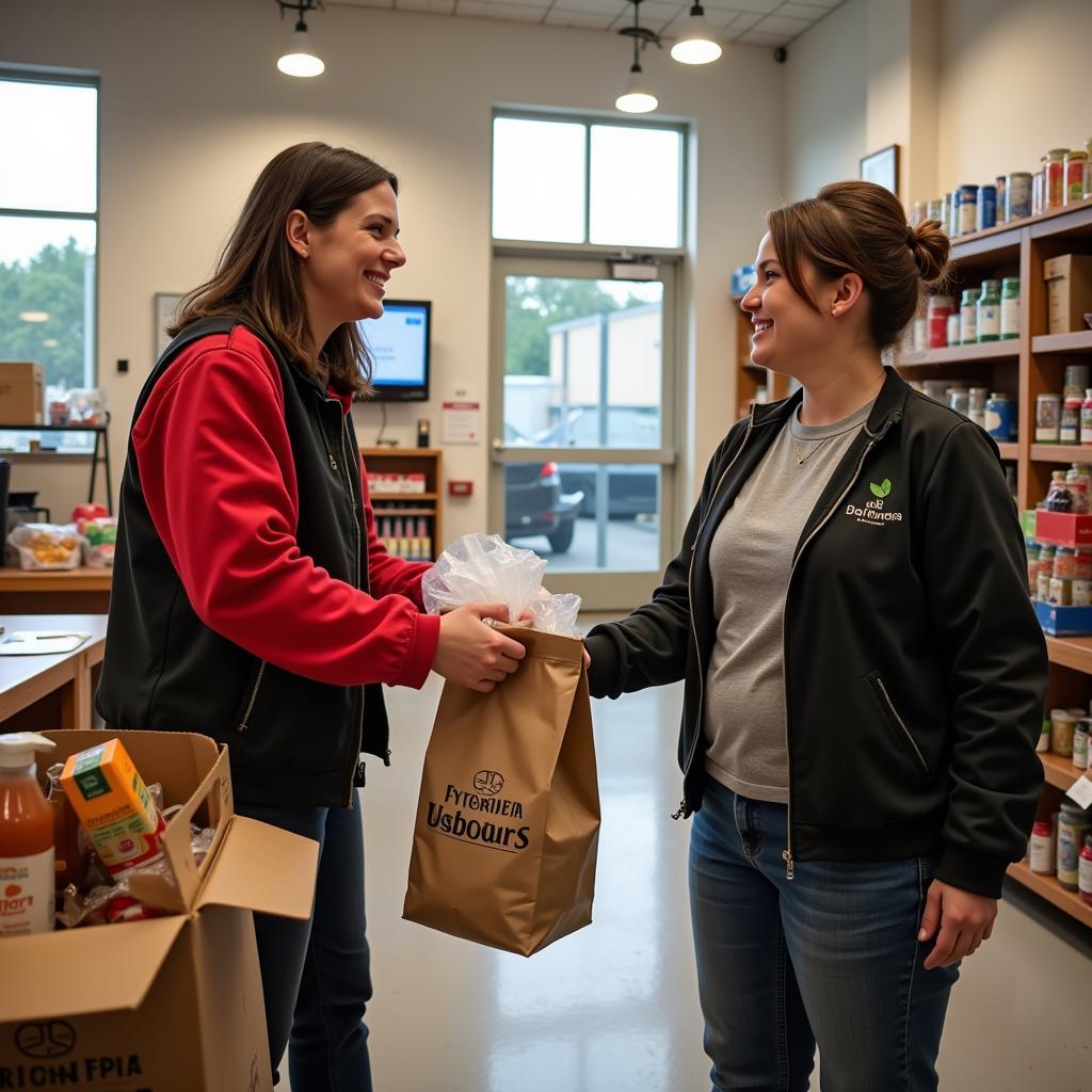 Visiting a food bank in Henderson KY