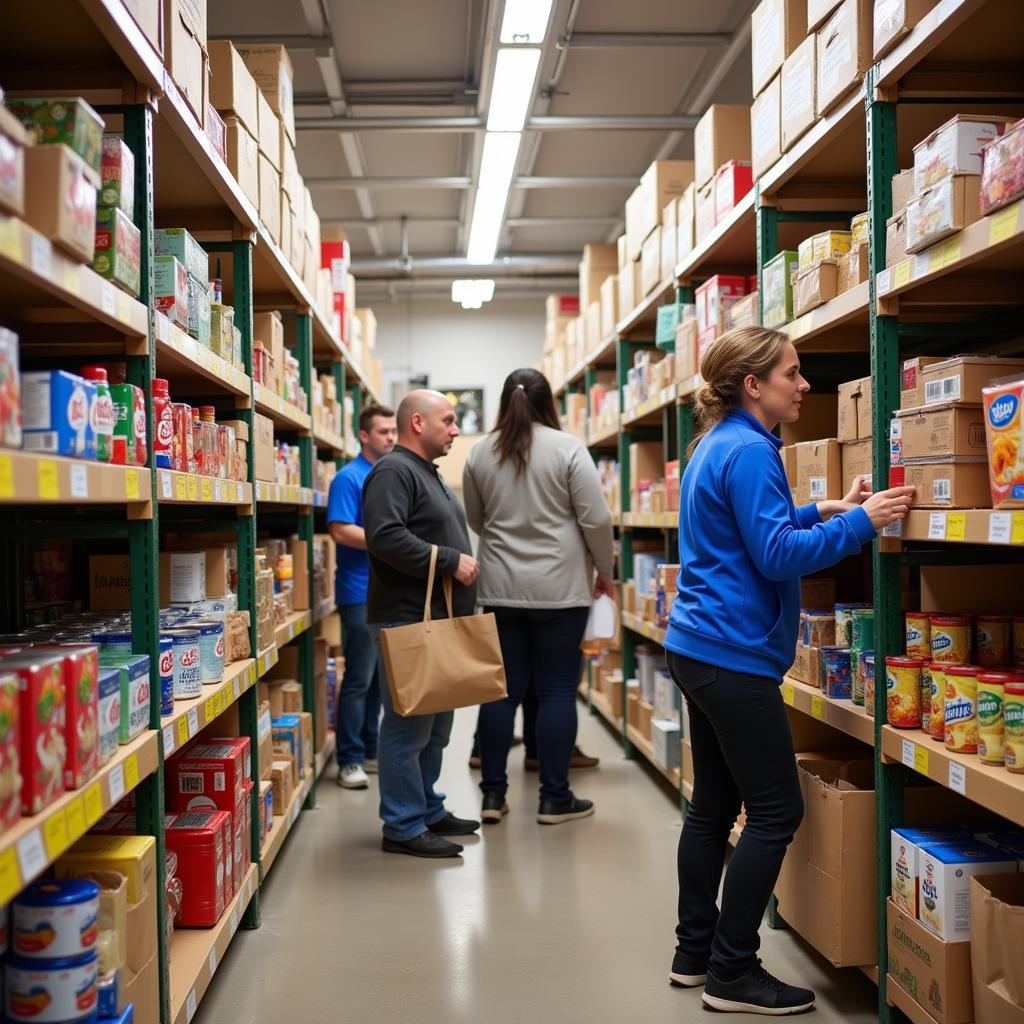 Visiting a Food Bank in Martinsburg, West Virginia