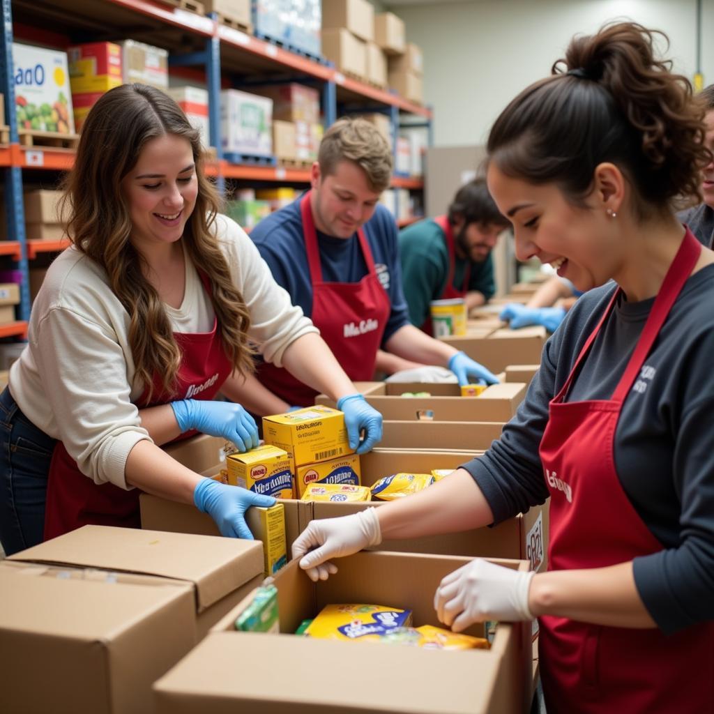 Volunteering at an Everett Food Pantry