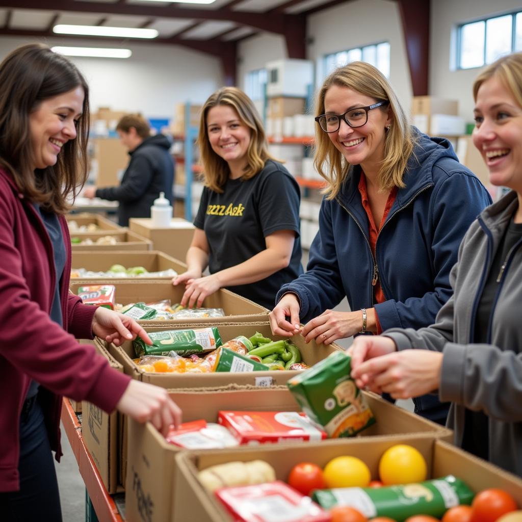 Volunteering at a Corsicana Food Pantry