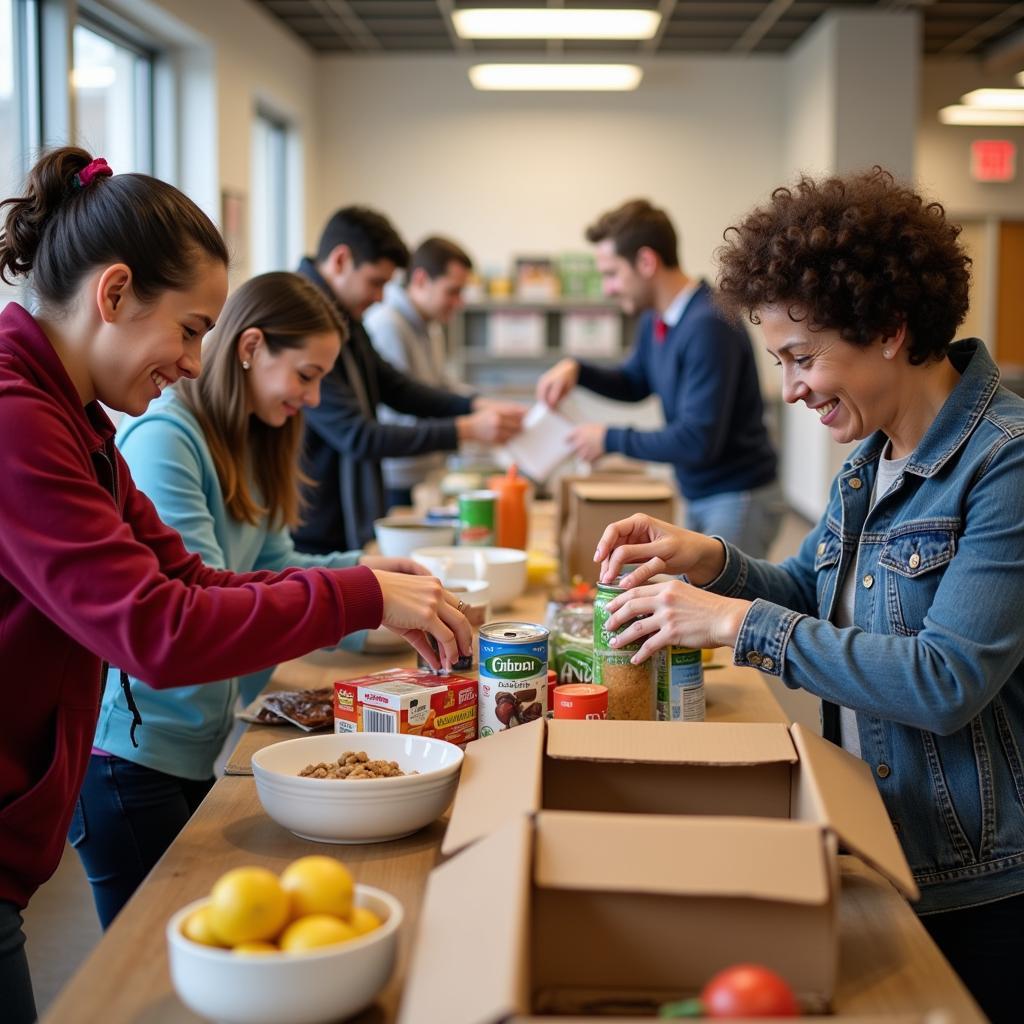 Volunteering at Wisconsin Rapids Food Bank