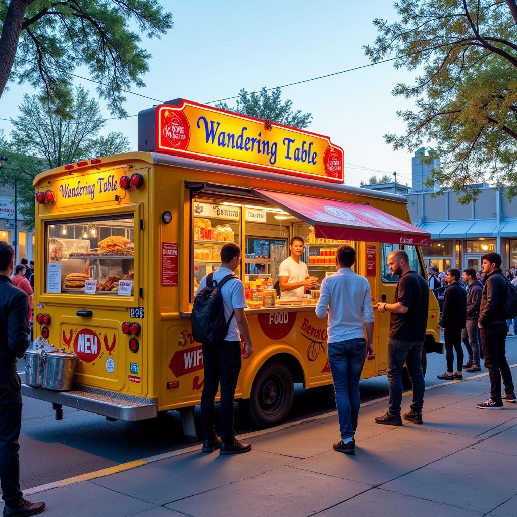 Wandering Table Food Truck Serving Delicious Meals