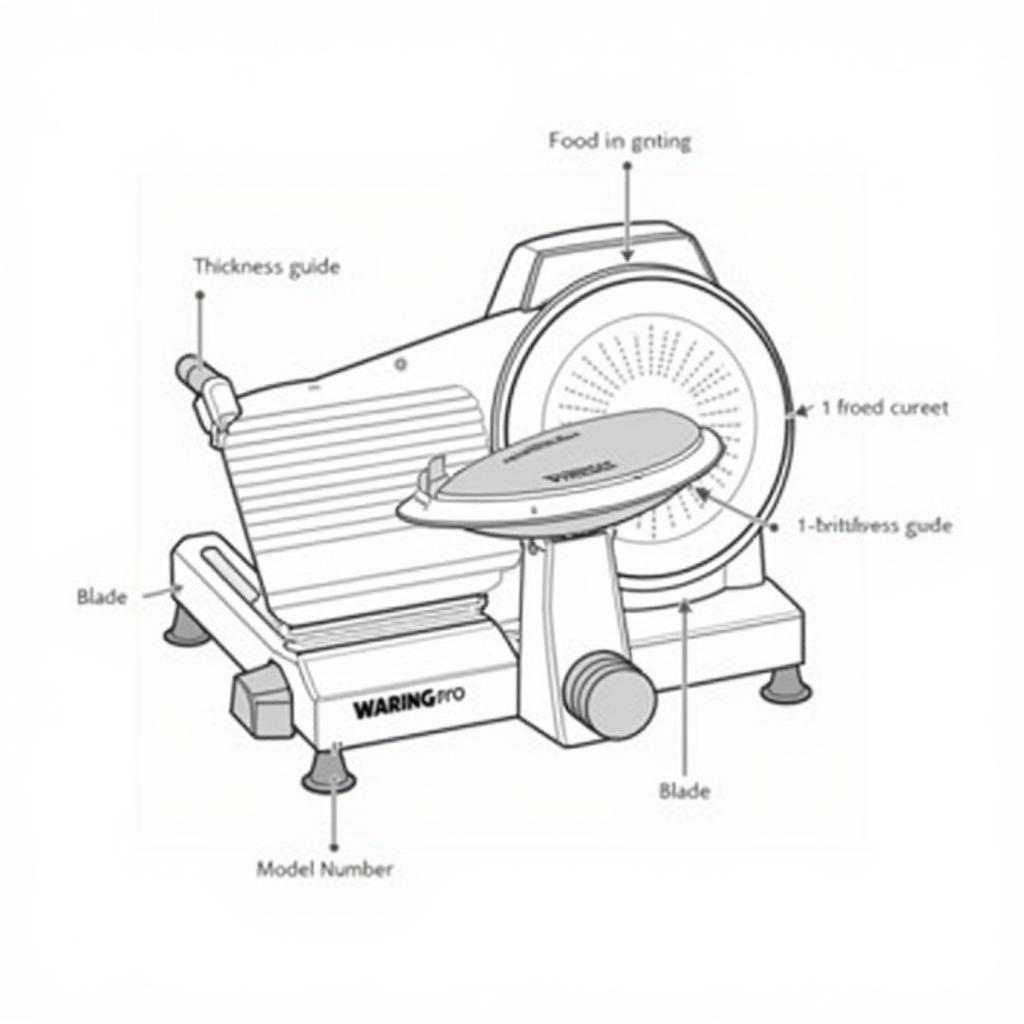 Waring Pro Food Slicer Parts Diagram