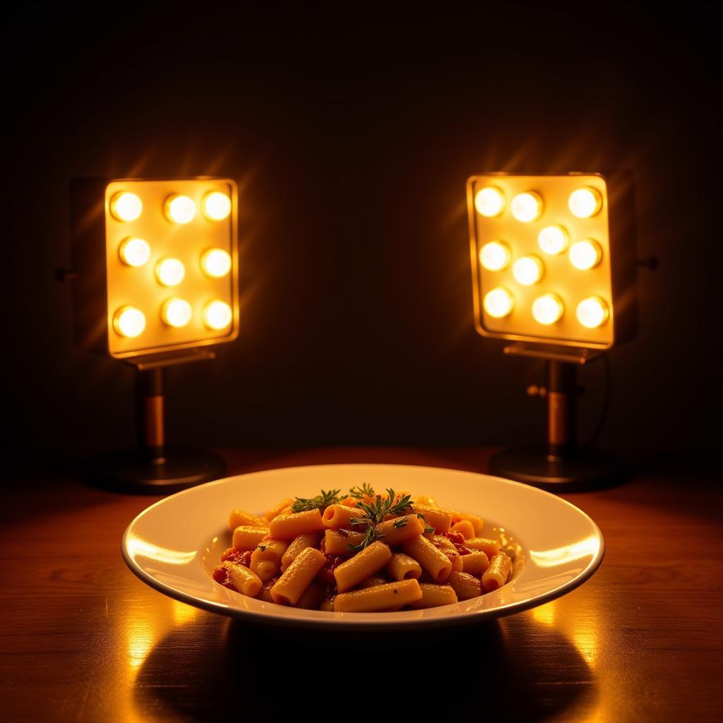 Warm Light Food Photography Setup