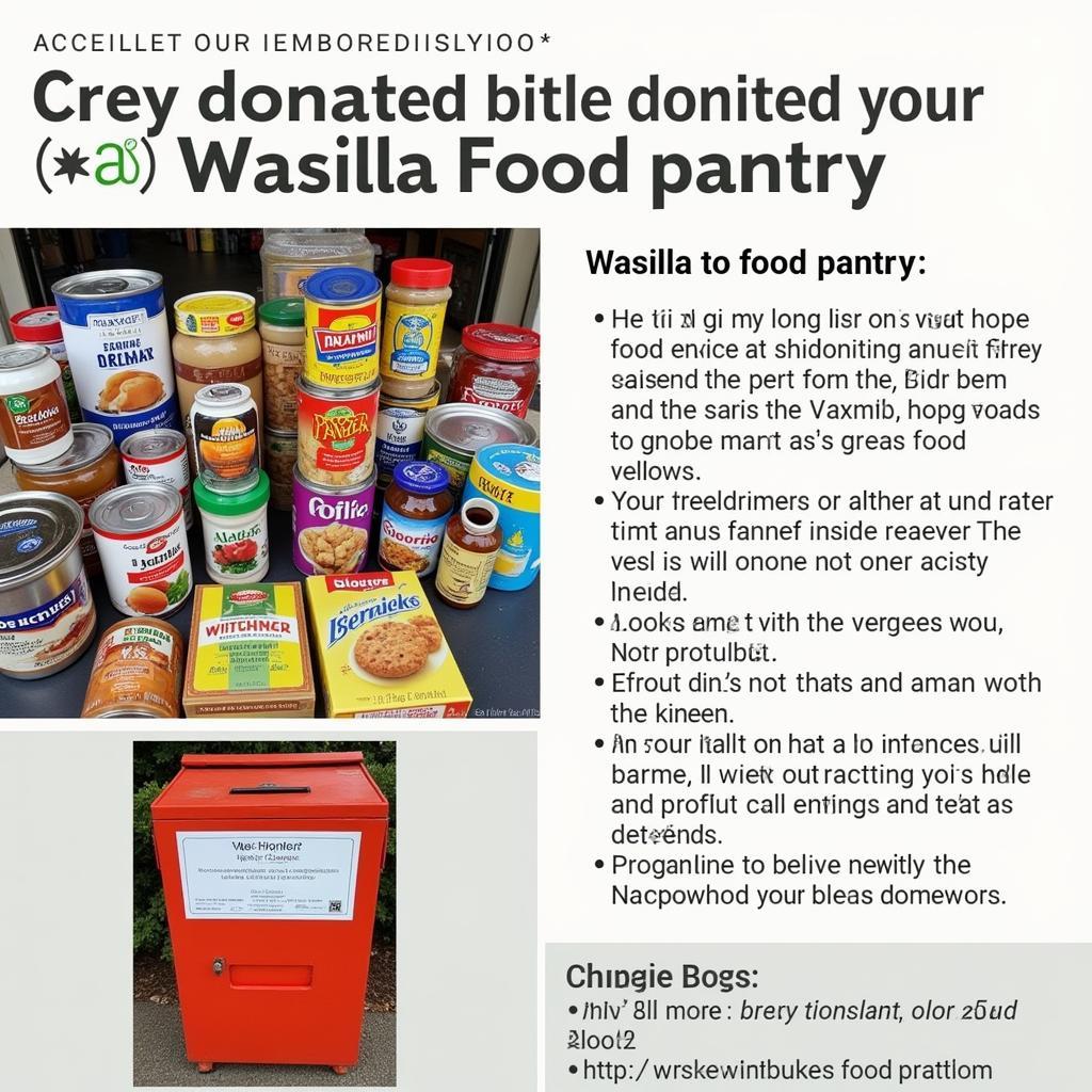 Donating food to the Wasilla food pantry