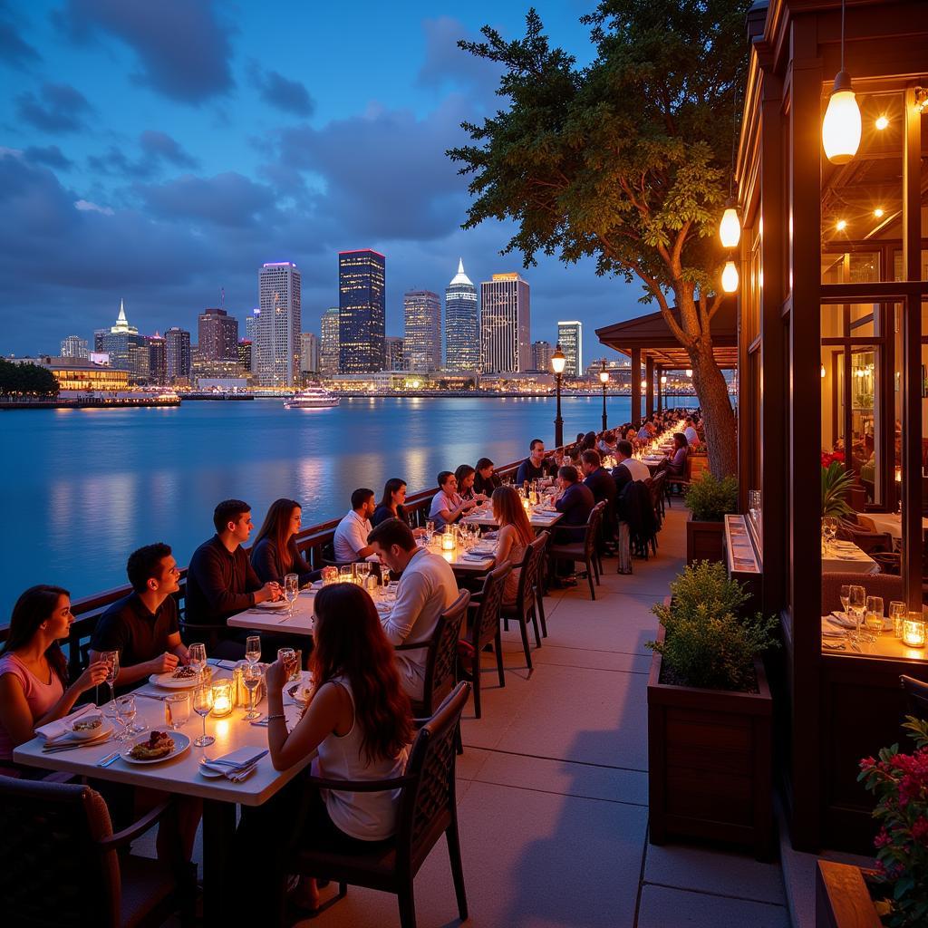 Waterfront Dining near Mahaffey Theater