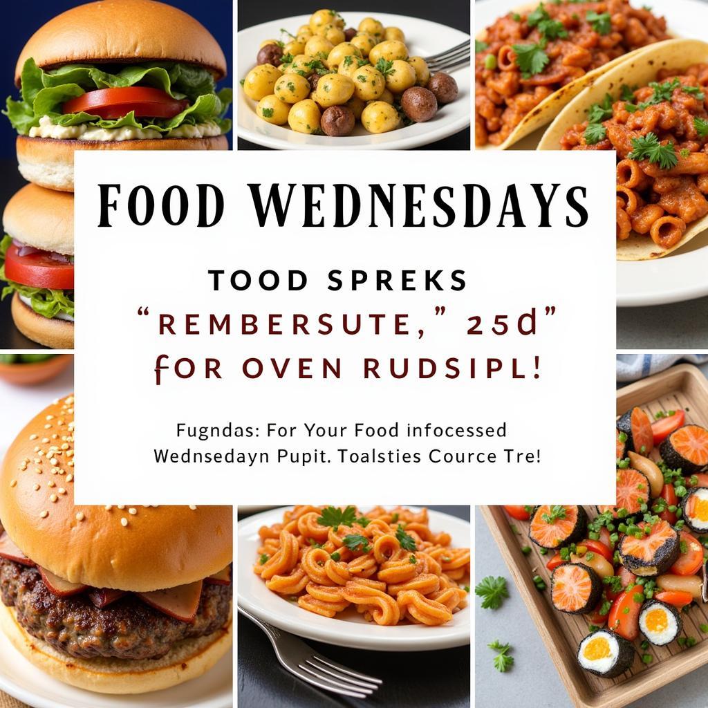 Delicious Variety of Wednesday Food Specials