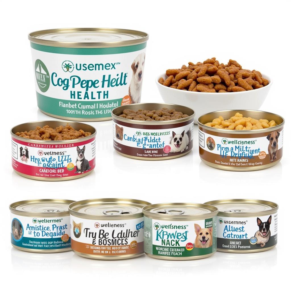 Different Varieties of Wellness Complete Health Wet Dog Food