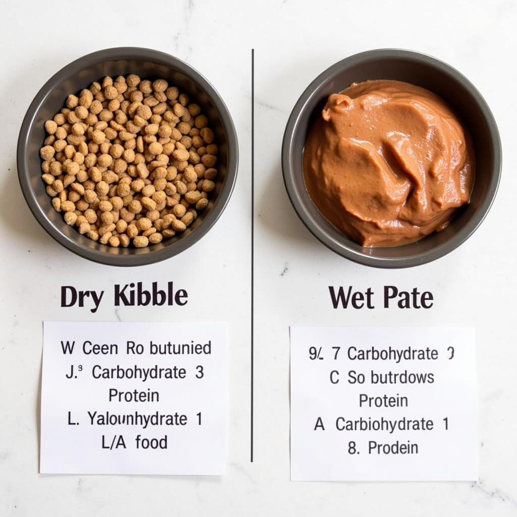 Comparing wet and dry cat food options for diabetic felines