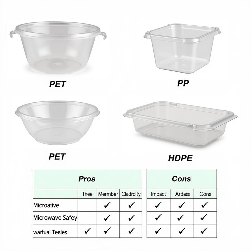 Plastic Food Container Material Comparison