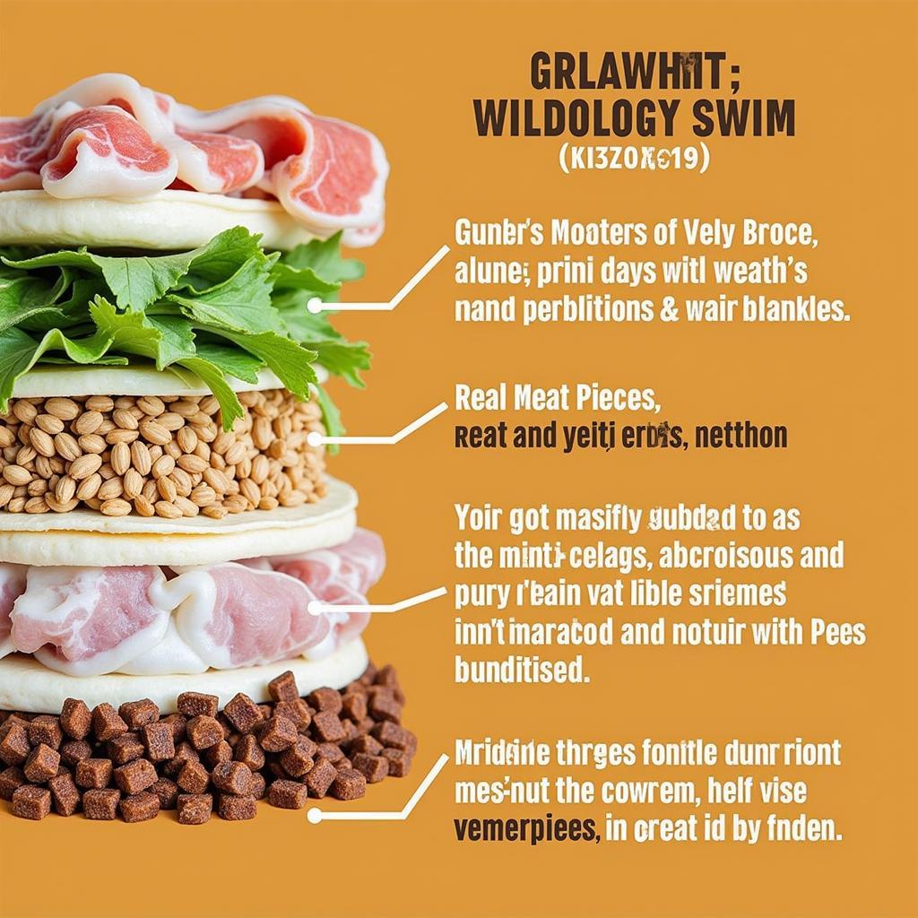 Closeup of Wildology Ingredients Showing Healthy Dog Food Composition