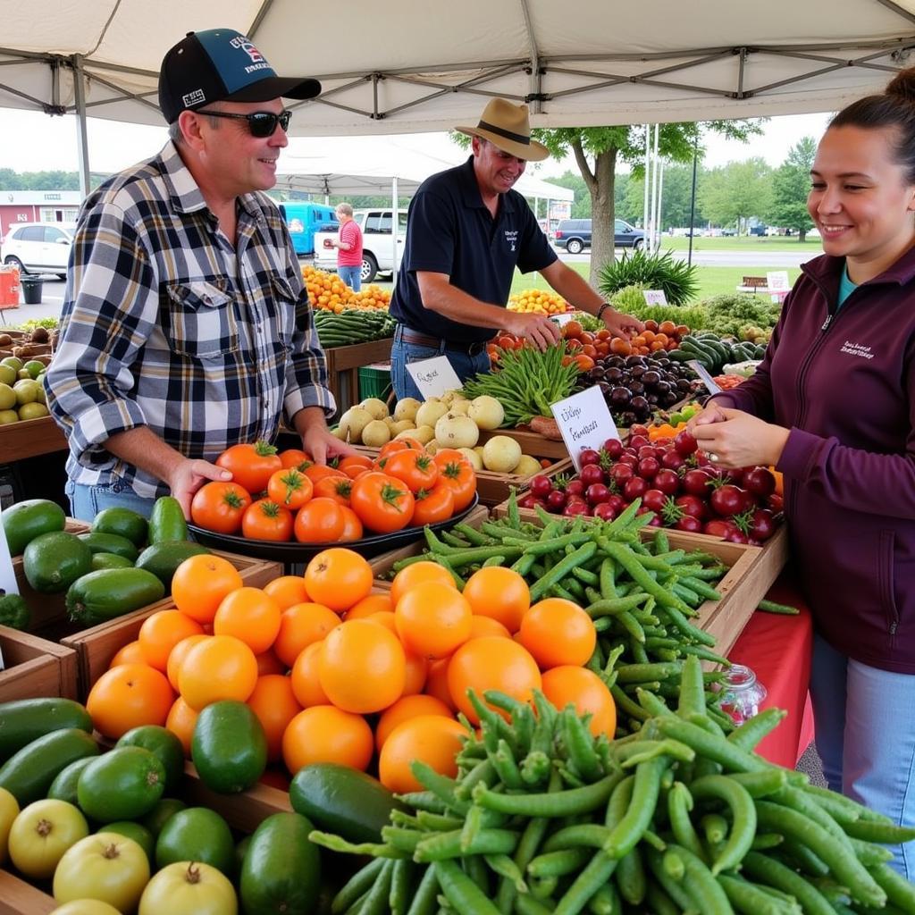 Farm-fresh produce at a Wilton NY farmers market