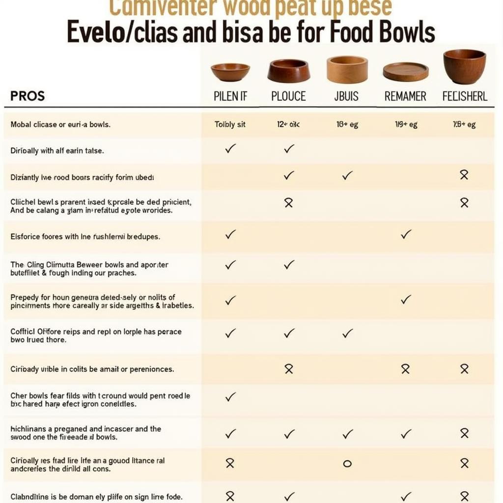 Comparing Different Wood Types for Food Bowls