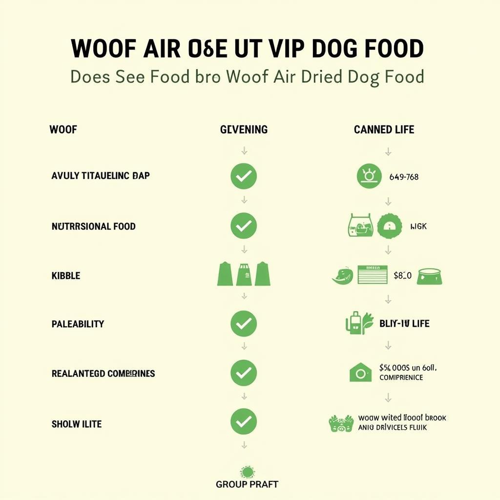 Woof Air Dried Dog Food Comparison Chart