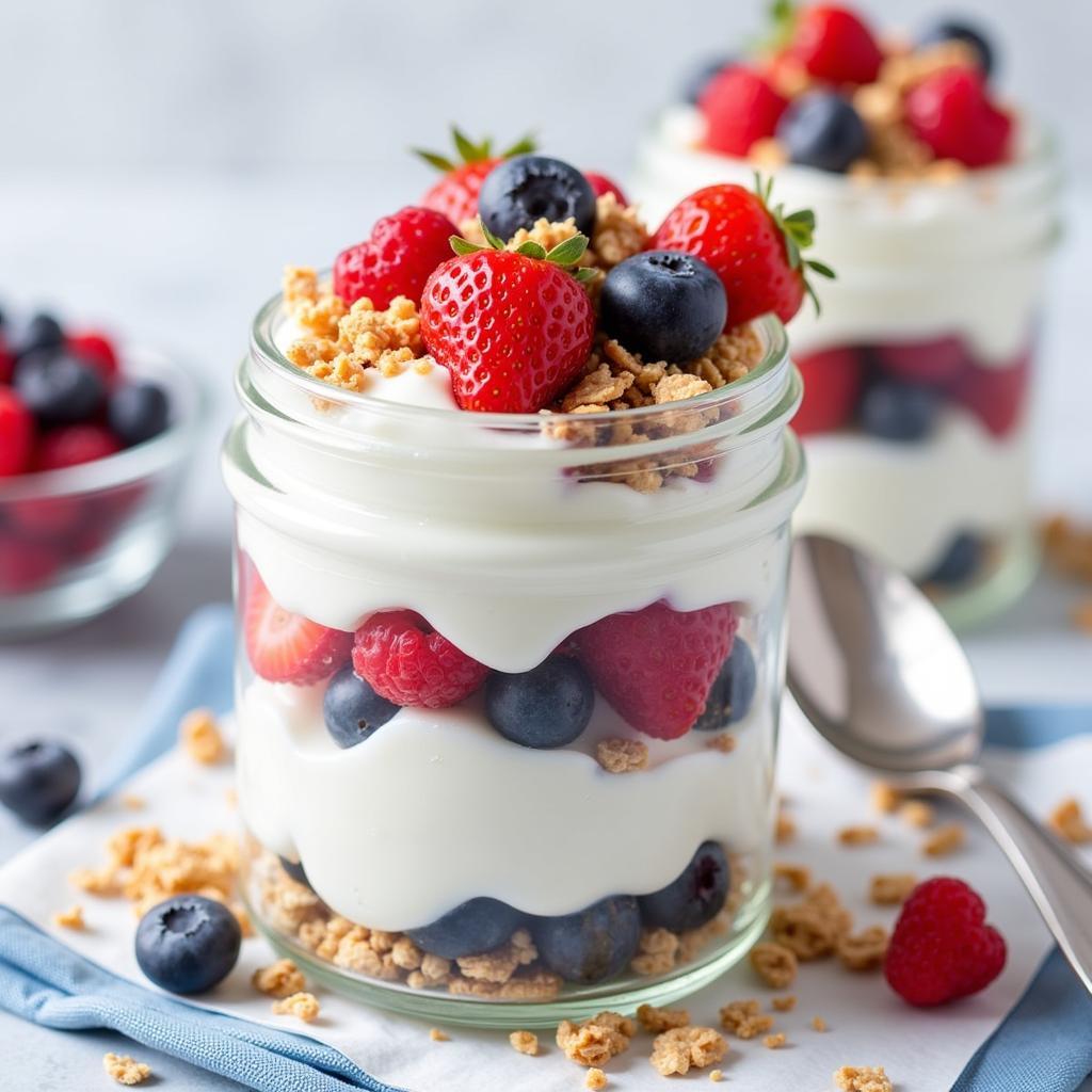 Yogurt Parfait with Berries and Granola