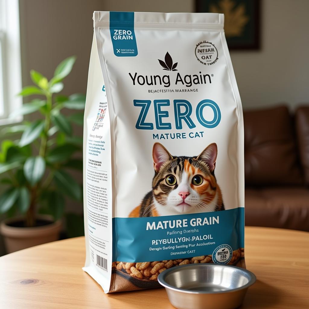 Young Again Zero Cat Food Packaging