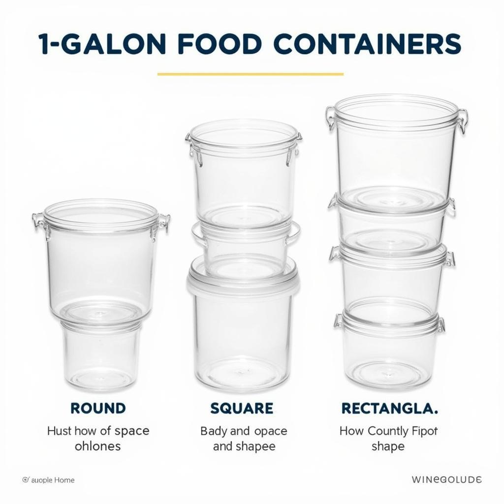 Comparing Shapes of 1 Gallon Food Containers