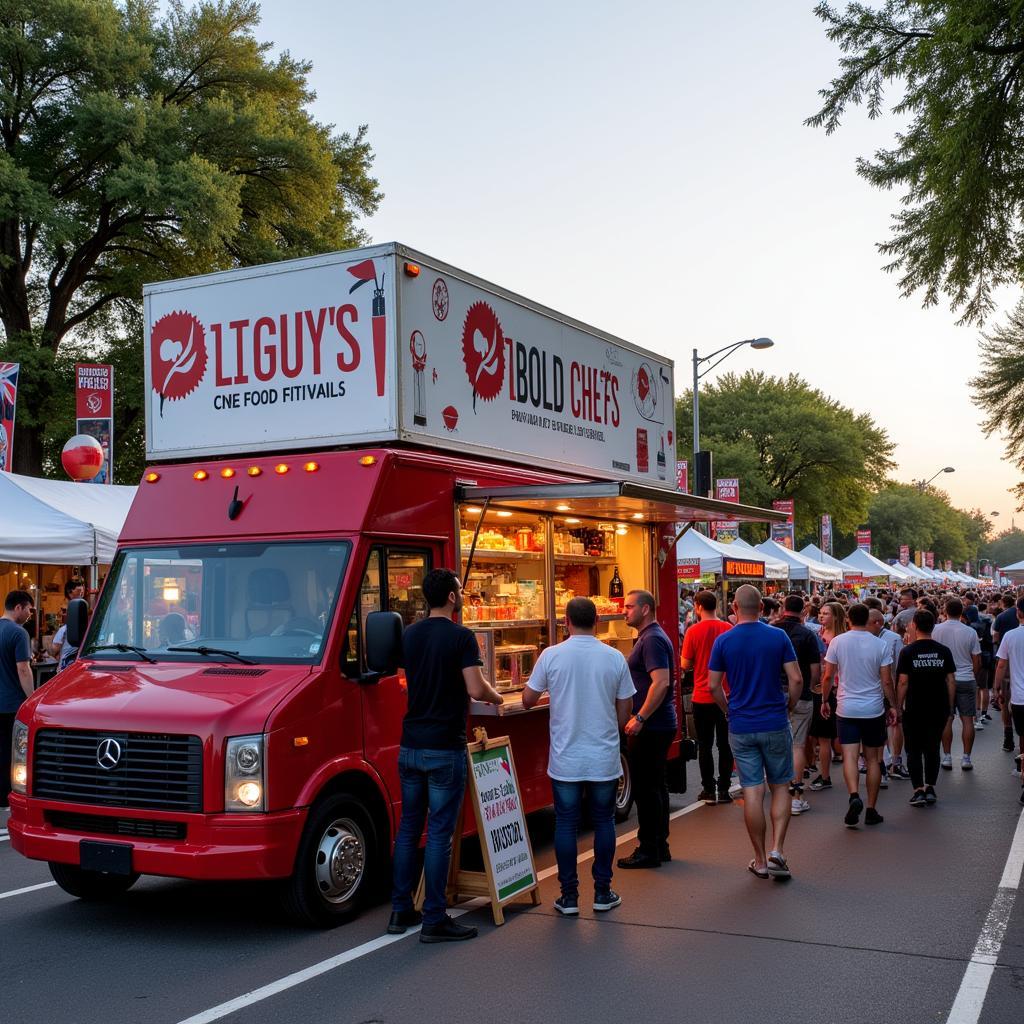 2 Bold Chefs Food Truck at a Festival