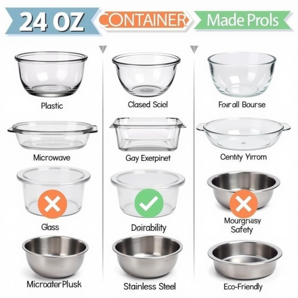 24 oz Food Containers: Comparing Materials