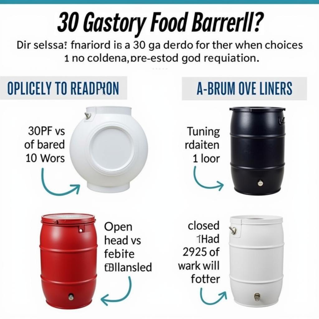 Selecting the perfect 30-gallon food grade barrel