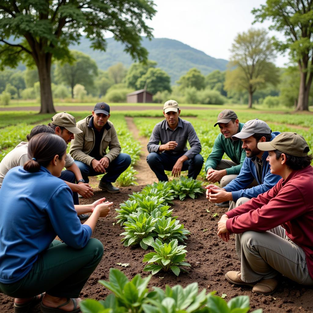 African Food and Peace Foundation agricultural training program empowering local farmers with sustainable farming techniques.