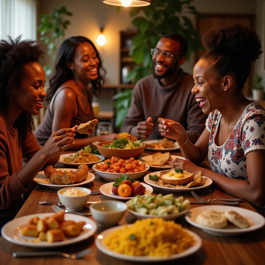 African Food Catering for a Family Gathering